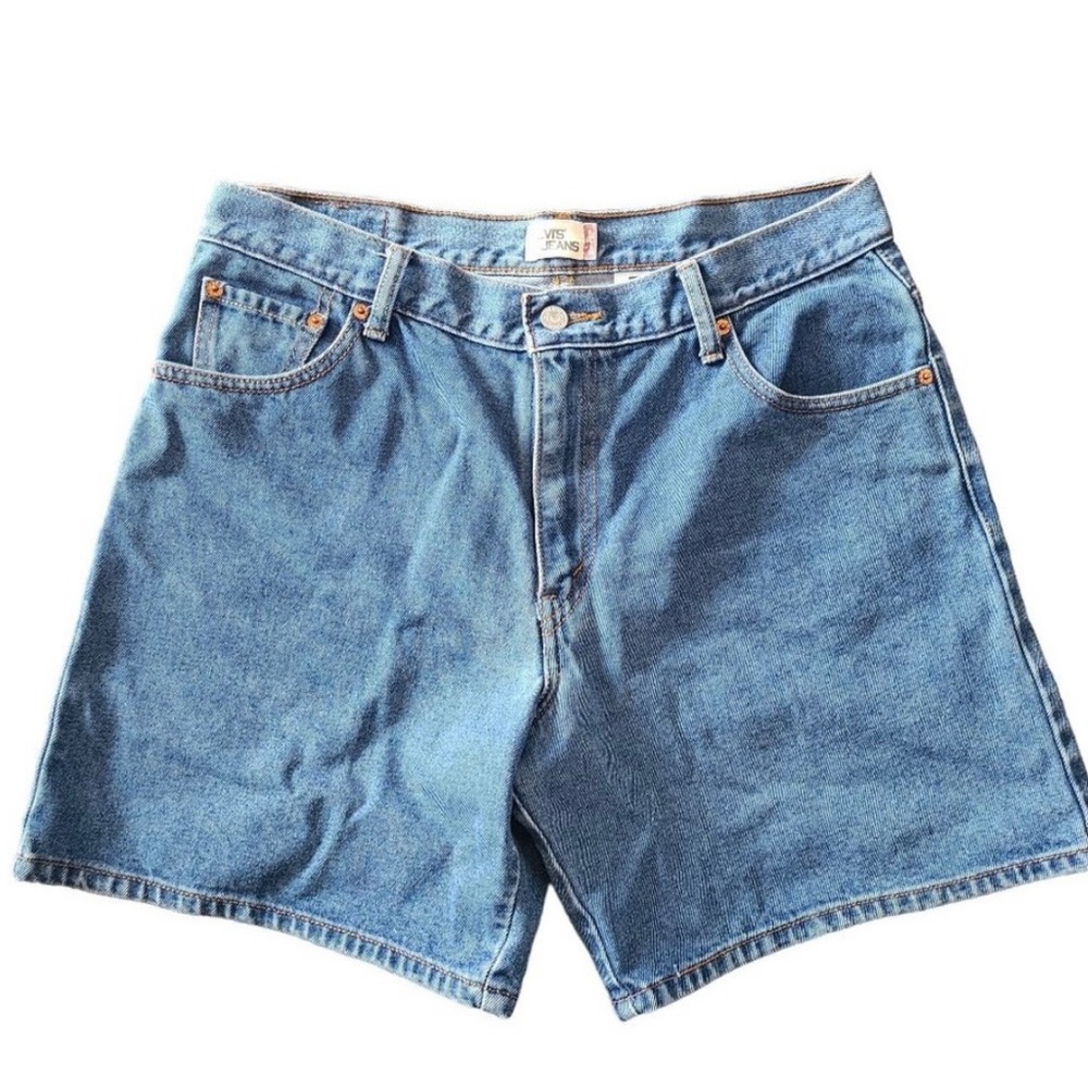 Levi's 550 High Rise Mid Length Jean Shorts Women's Size 14